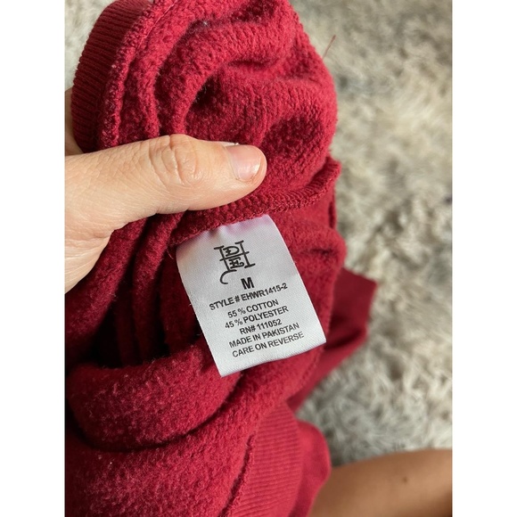 Ed Hardy Sweatshirt Medium Red Crewneck True To My Love Graphic Tattoo Art Y2K - Picture 5 of 6